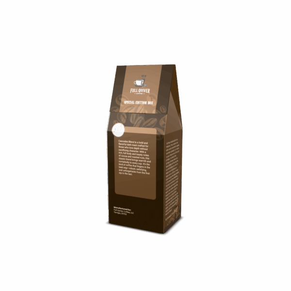 Special edition coffee box with brown design.