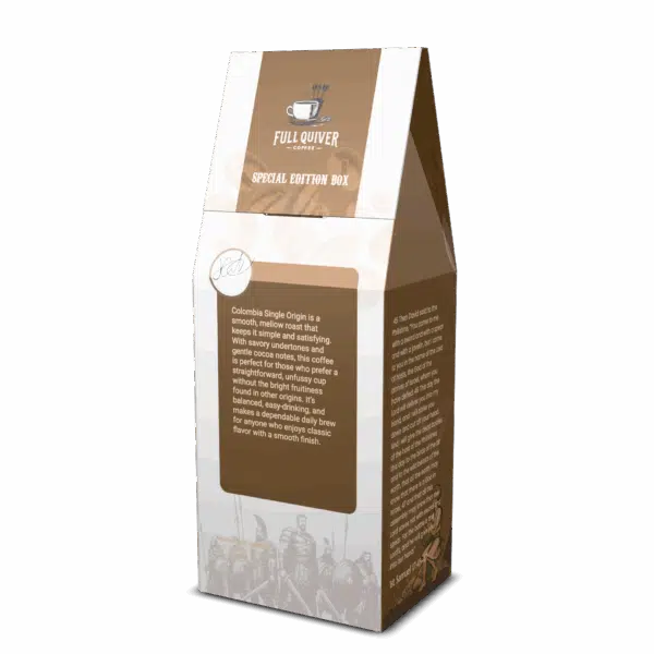 Full Quiver special edition coffee box packaging.