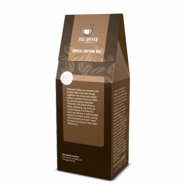 Special edition coffee box with detailed product description.