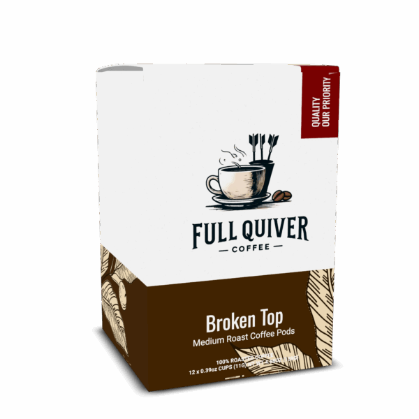Full Quiver Coffee, medium roast pods packaging