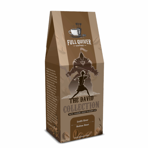 Full Quiver Coffee, David Collection, medium roast bag.